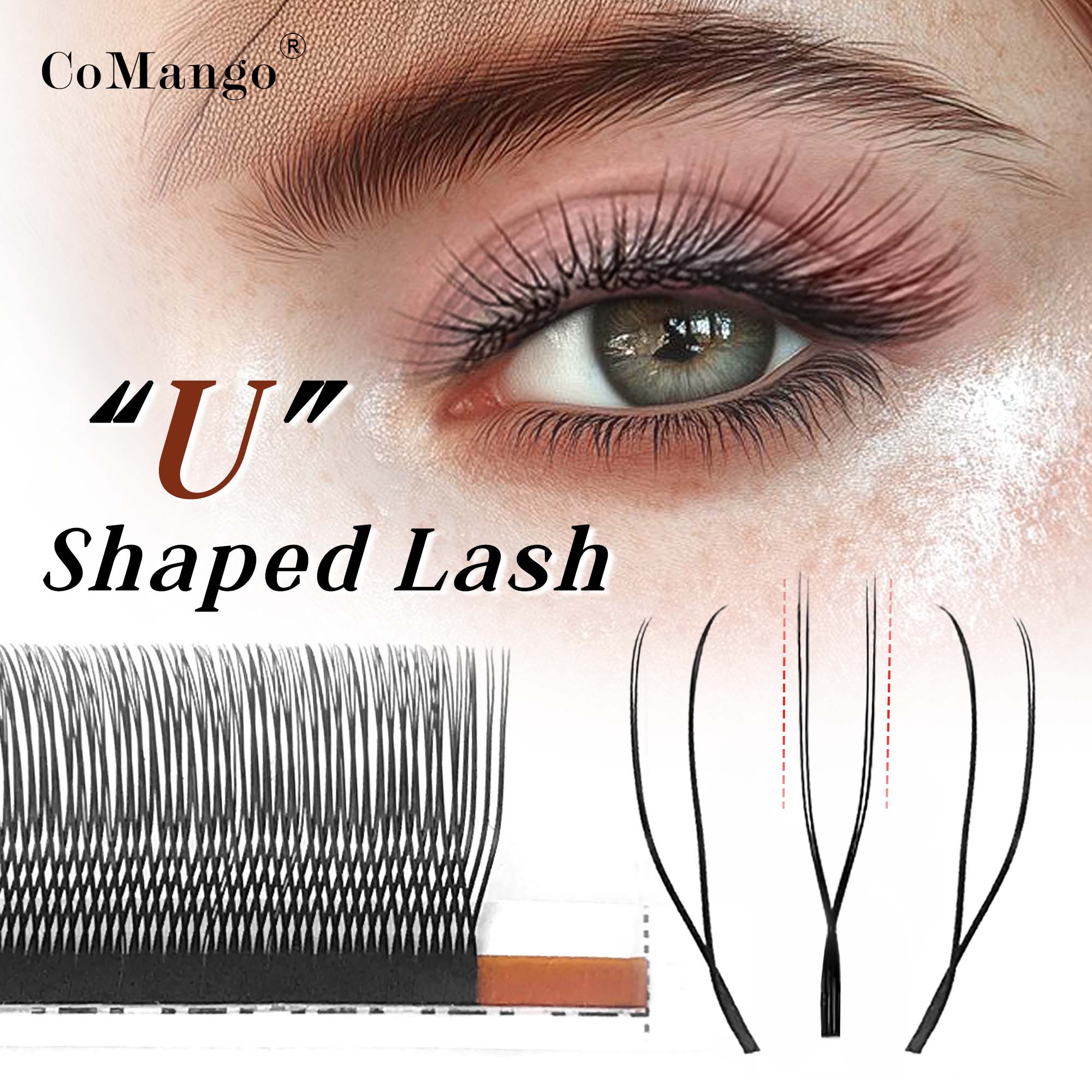 Eyelash Extension Supernatural - натуральные накладные ресницы U форма ресниц