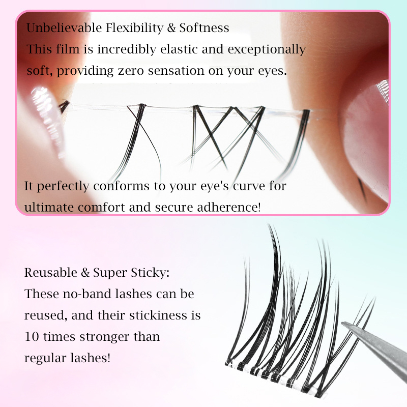 Ресницы без клея «без ленты» Н – обзор и цена Eyelash Extension Supernatural