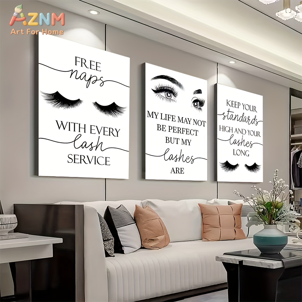 Набор из 3-х картин без рамы:  – обзор и цена Eyelash Extension Quotes