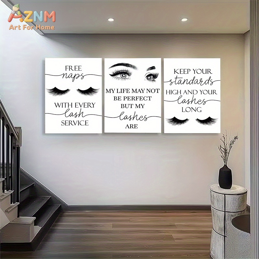 Набор из 3-х картин без рамы:  – обзор и цена Eyelash Extension Quotes