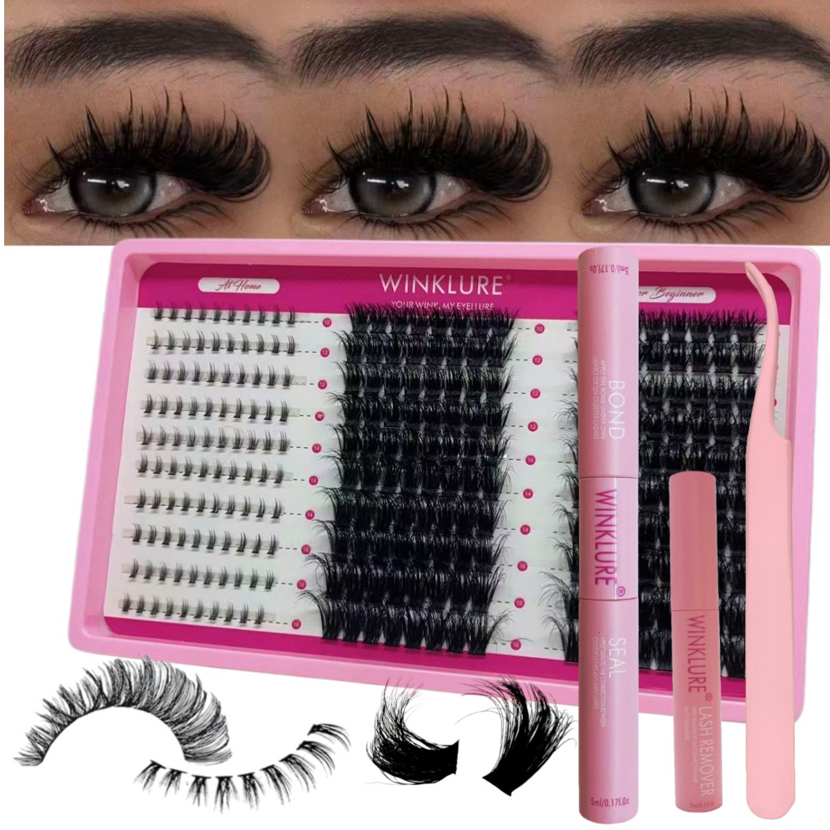 Набор пучковых ресниц WINKLURE – обзор и цена Eyelash Extension Volume Lashes